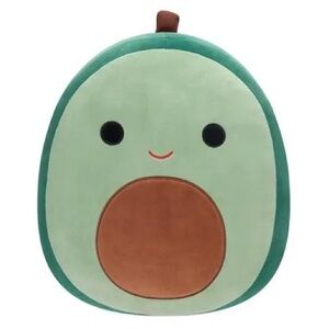 Squishmallows Green and Brown Avocado Stuffed Animal
